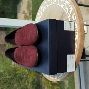 Brooks Brothers Merlot suede loafers 7